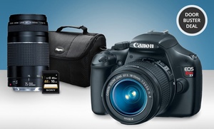 Canon EOS Rebel T3 Camera Two-Lens Bundle