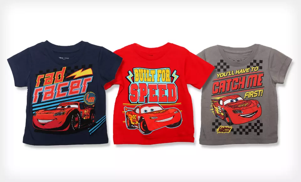 $8.99 for a Disney Pixar Cars Infant or Toddler T-Shirt ($16 List Price). Multiple Options Available. Free Returns. - Primary Image