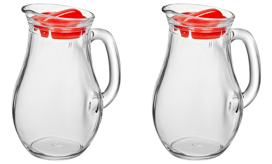 Image 2: Pasabahce Glass Water Jug