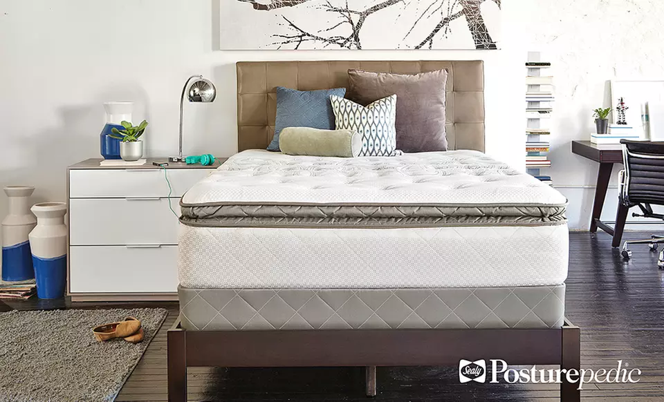 Closeout: Sealy Posturepedic Doswell Cove Plush Pillowtop Mattress Set. Free White Glove Delivery. 10-Year Warranty. - Primary Image