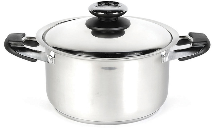 Up To 28% Off on Stainless Steel Cookware Set | Groupon Goods