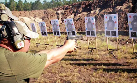 NRA FIRST Steps Pistol Class with Optional NRA Membership from Ancient City Shooting Range in St. Augustine (Up to 56% Off) - Primary Image