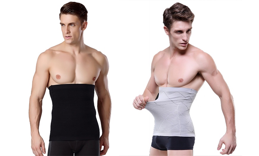 Image 1: Men's Compression Waist Cincher