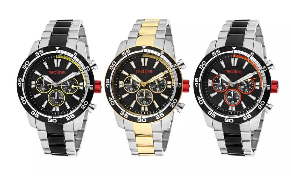 $64.99 for a Red Line Men's Cruiser Watch ($595 List Price). Seven Styles Available. Free Shipping and Returns. - Primary Image