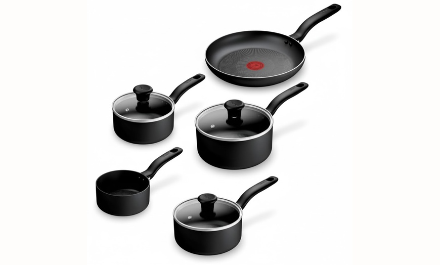 Image 2: Tefal Titanium Essential Non-Stick 5-Piece Cookware Set