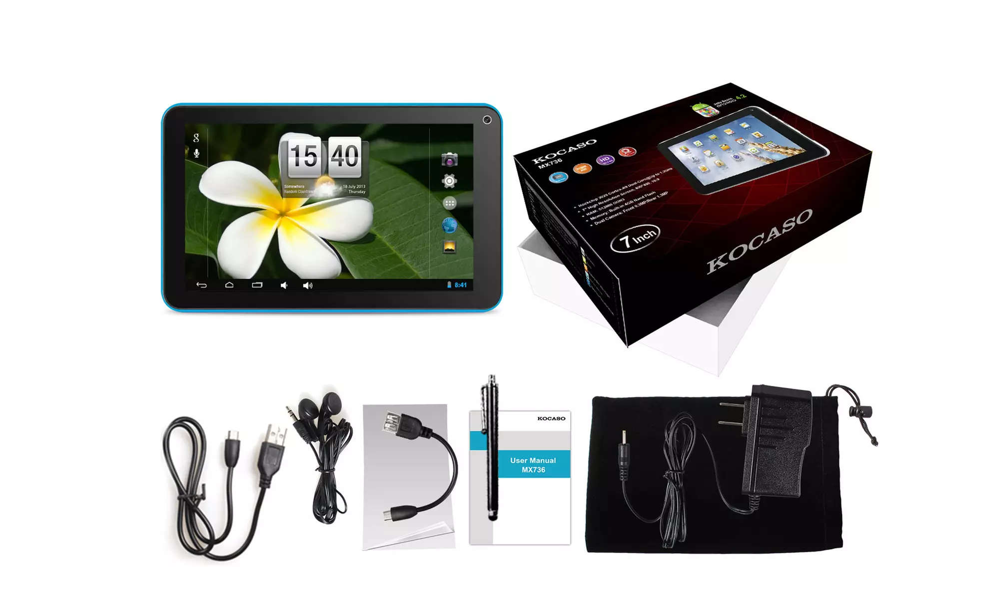 Kocaso 4GB 7" Tablet with Android OS and Screen Protector - Second Medium