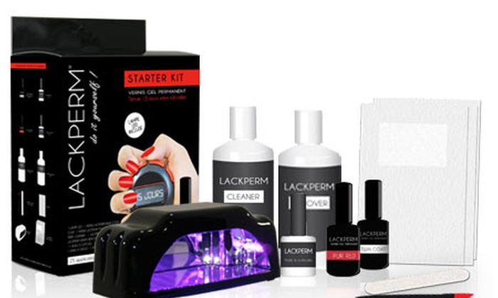 Vernis Semi Permanents Et Lampe Led Starter Kit Lackperm