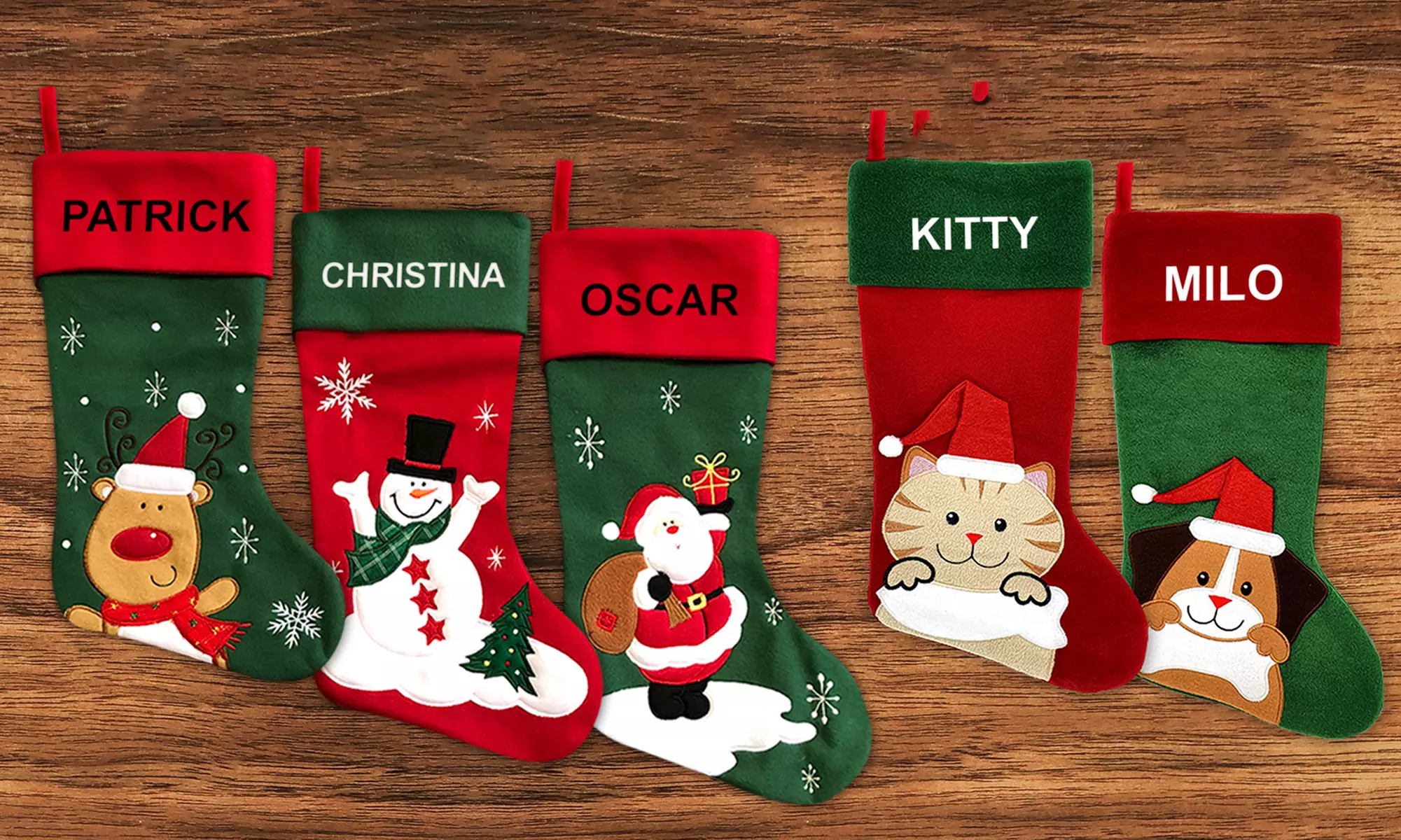 Personalised Pattern Christmas Stocking from Photobook Shop