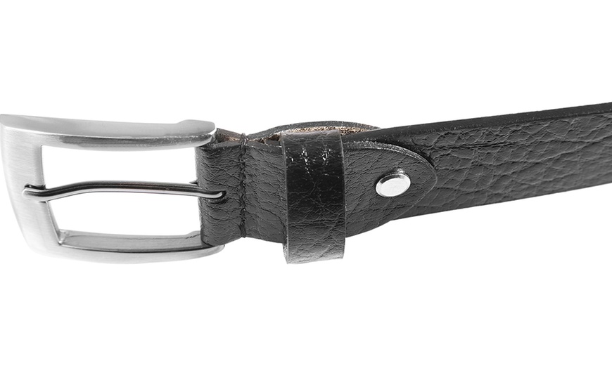 Image 12: Ceinture en cuir véritable Leonardo Verrelli