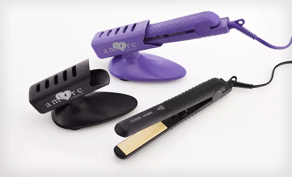 $32.99 for a Amore Classic Flat Iron Package ($250 List Price). 2 Colors Available. Free Shipping and Returns. - Primary Image
