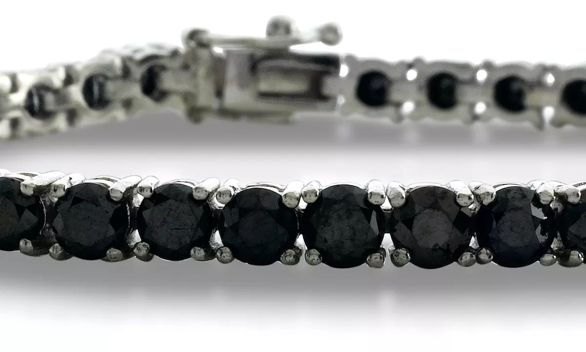 5.00 CTTW Black Diamond Bracelet - Second Medium