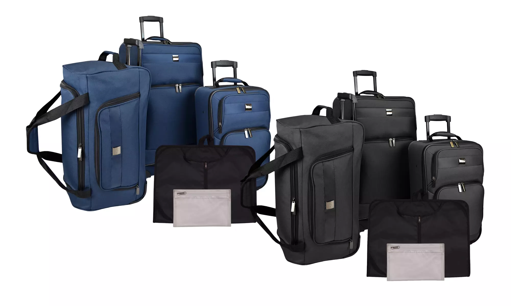 U.S. Traveler 5-Piece Rolling Luggage Set with a Garment Bag, Duffle, and More - Primary Image