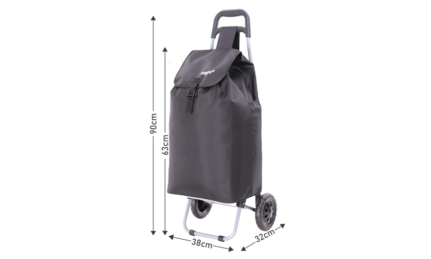 Image 11: Hoppa 57Ltr Lightweight Shopping Trolley