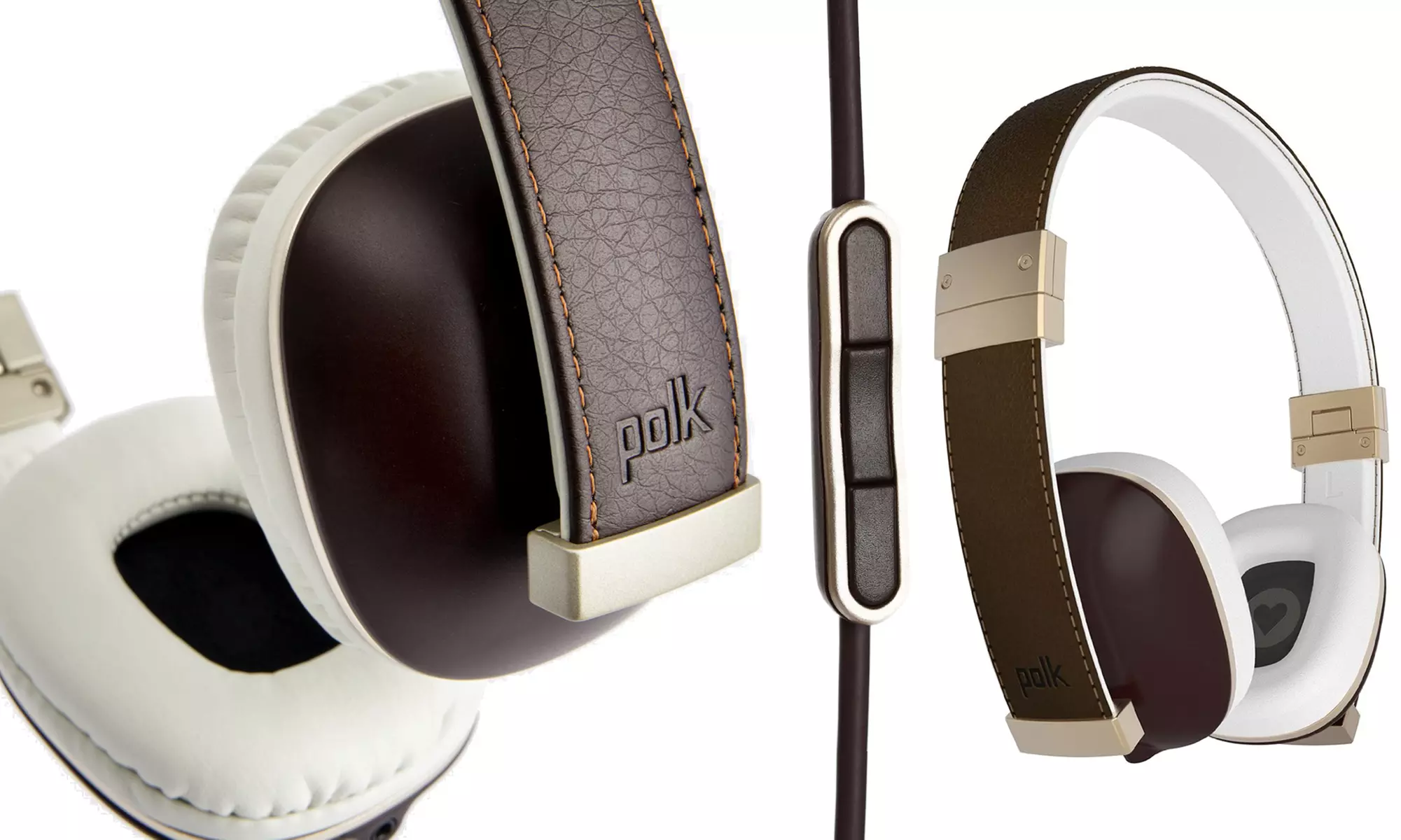 Polk Audio Hinge Headphones with 3-Button Remote and In-Line Microphone - Second Medium