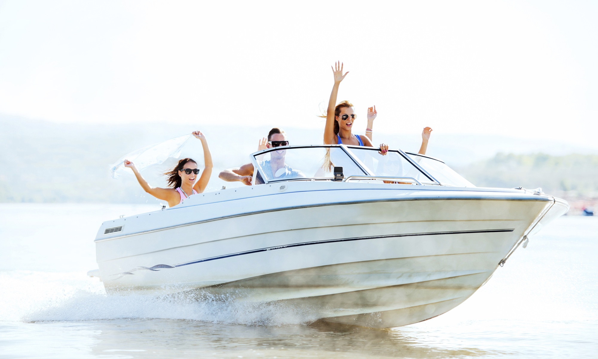 Explore with 1 Hr Boat Rental or 2 Hr Boat Rental for Up to 8 People 
