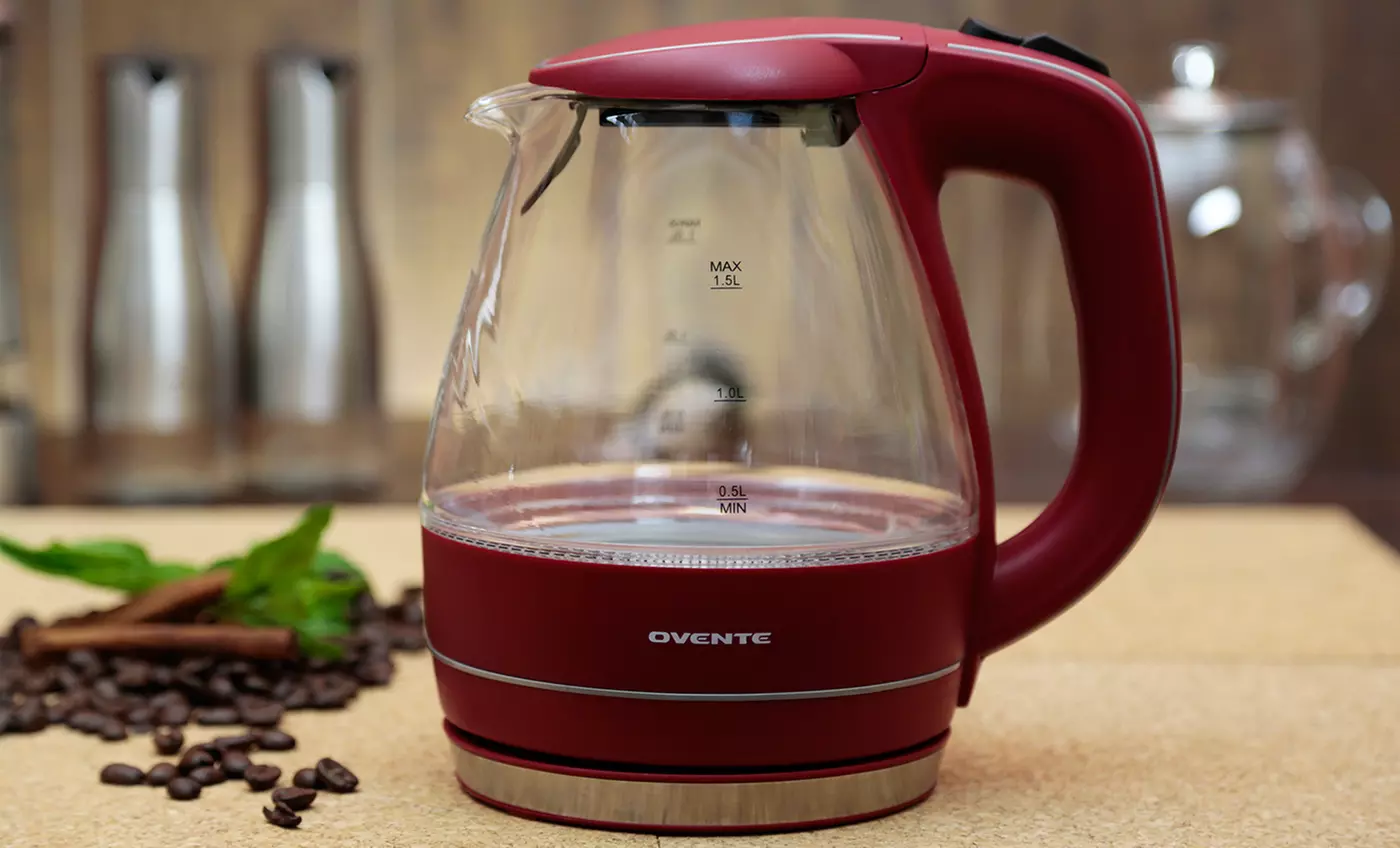 Ovente KG83 Series Illuminated Cordless Electric 1.5L Glass Kettle - Second Medium