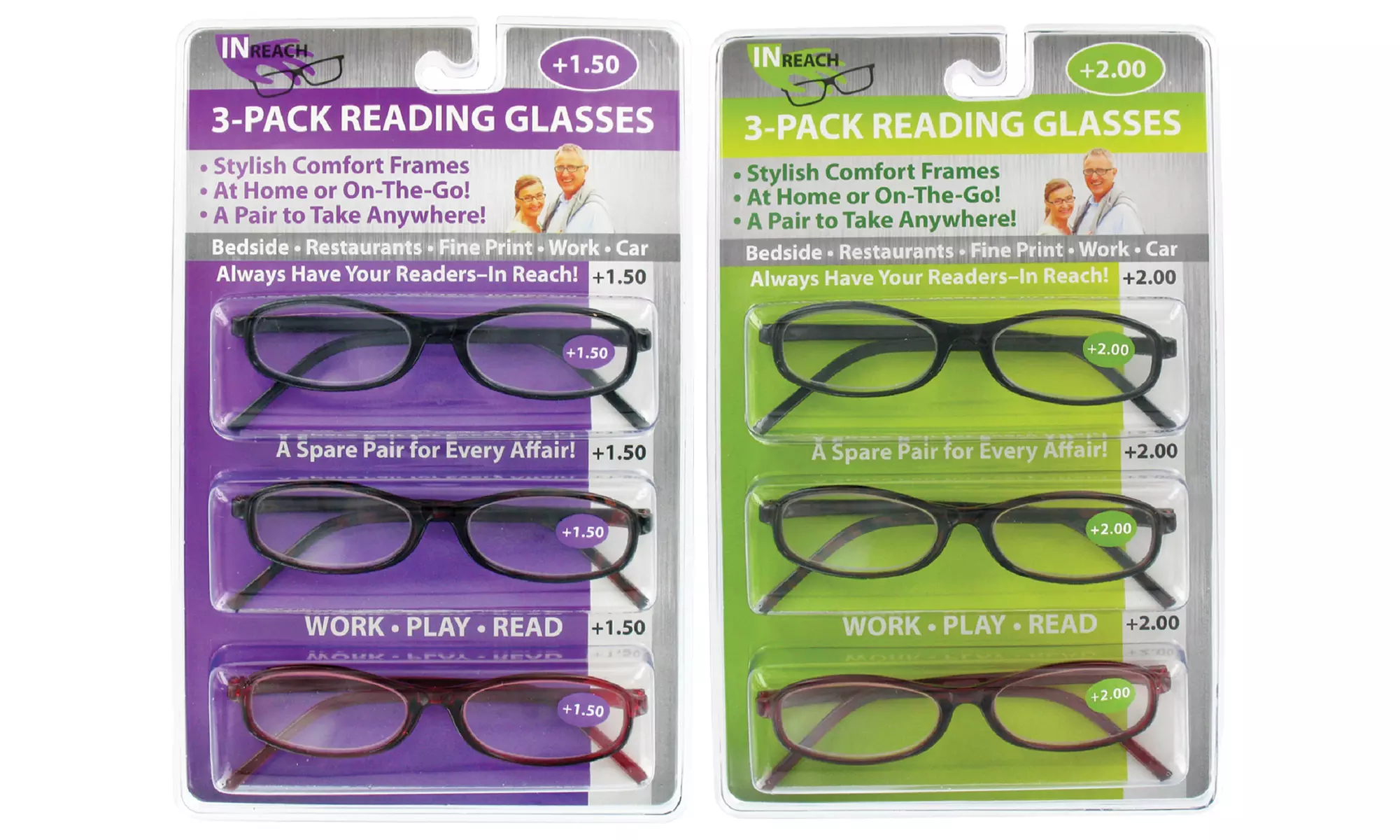 Unisex Reading Glasses (3-Pack) - Primary Image