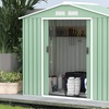 Image 6: Outsunny Galvanised Steel Garden Shed 7x4ft or 9x6ft