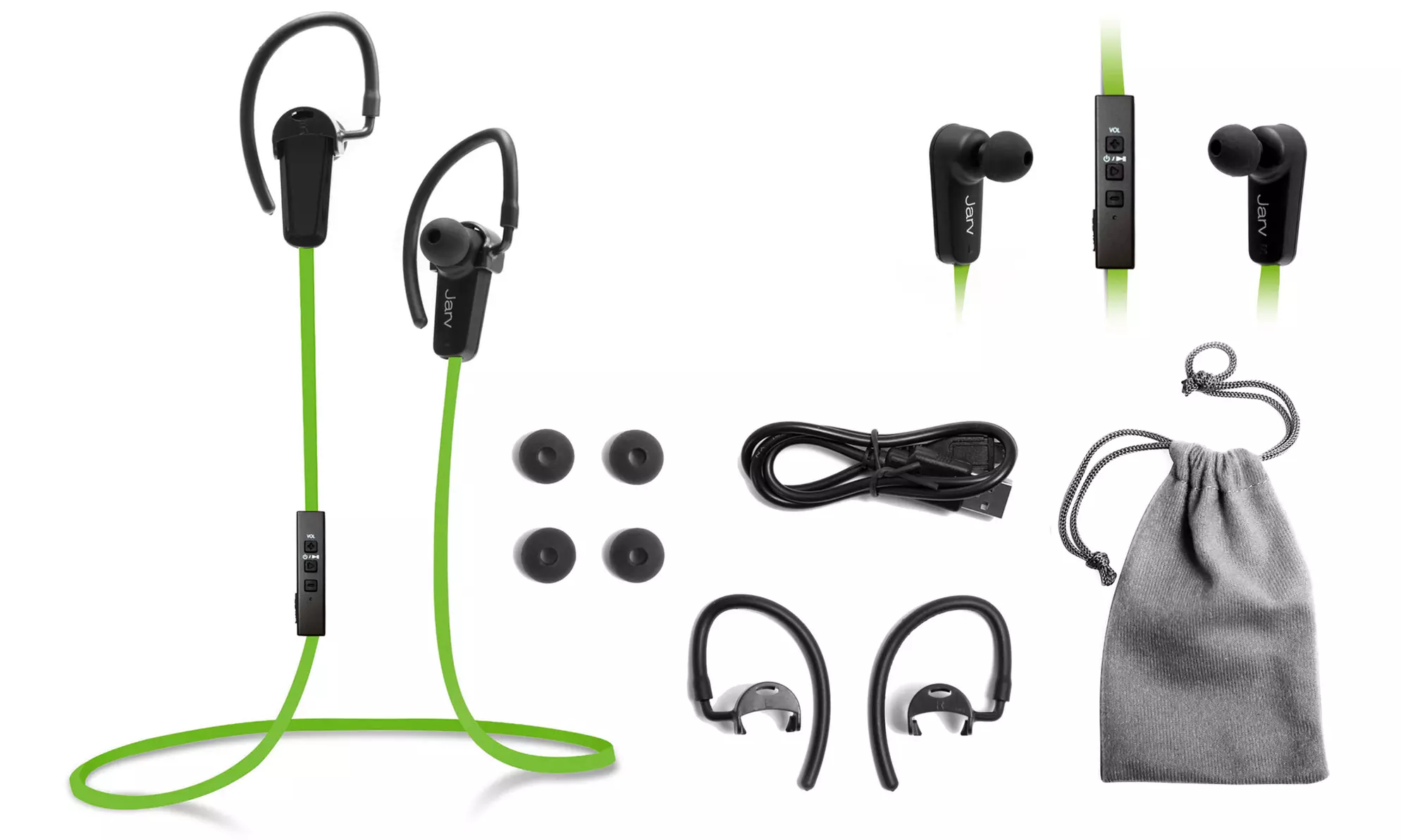Jarv Nmotion Sport Wireless Bluetooth 4.0 Stereo Earbuds with Inline Mic - Second Medium