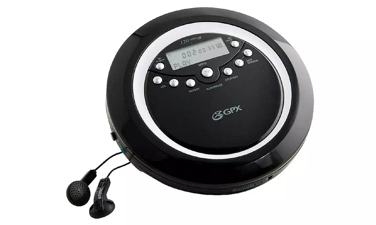 GPX Portable CD Player with 2 Sets of Earbuds (Refurbished) - Primary Image