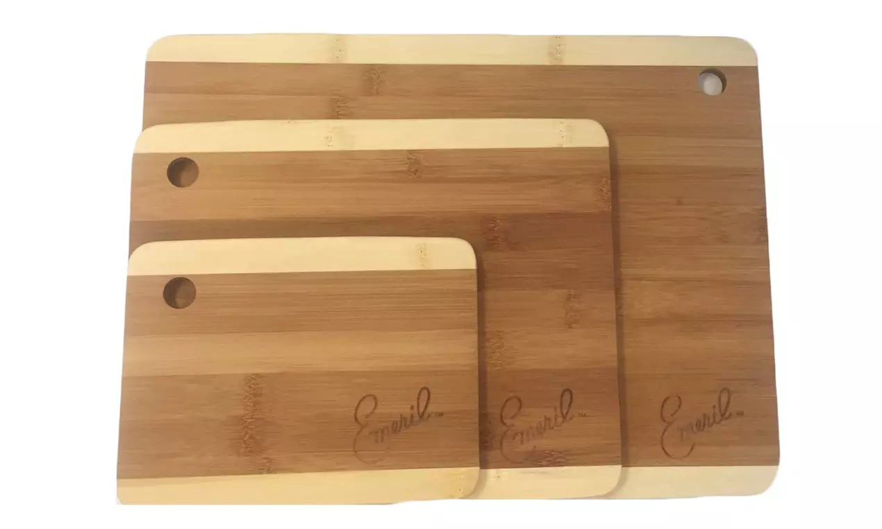 Emeril Bamboo Cutting Board Set (3-Piece) - Primary Image