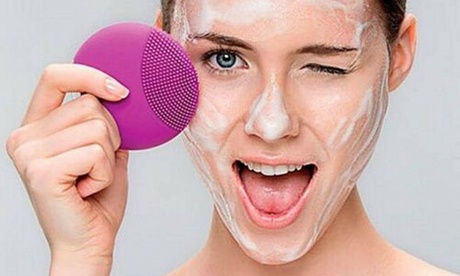 Dispositivo massaggiatore forever viso spazzola in silicone e di pulizia profonda
