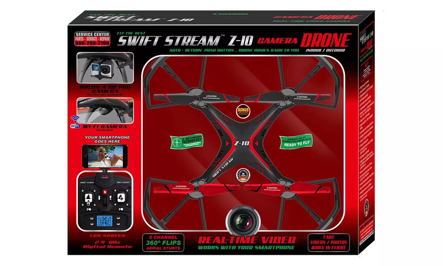 Swift Stream Z-10 Action Camera Drone with Wi-Fi  - Second Medium