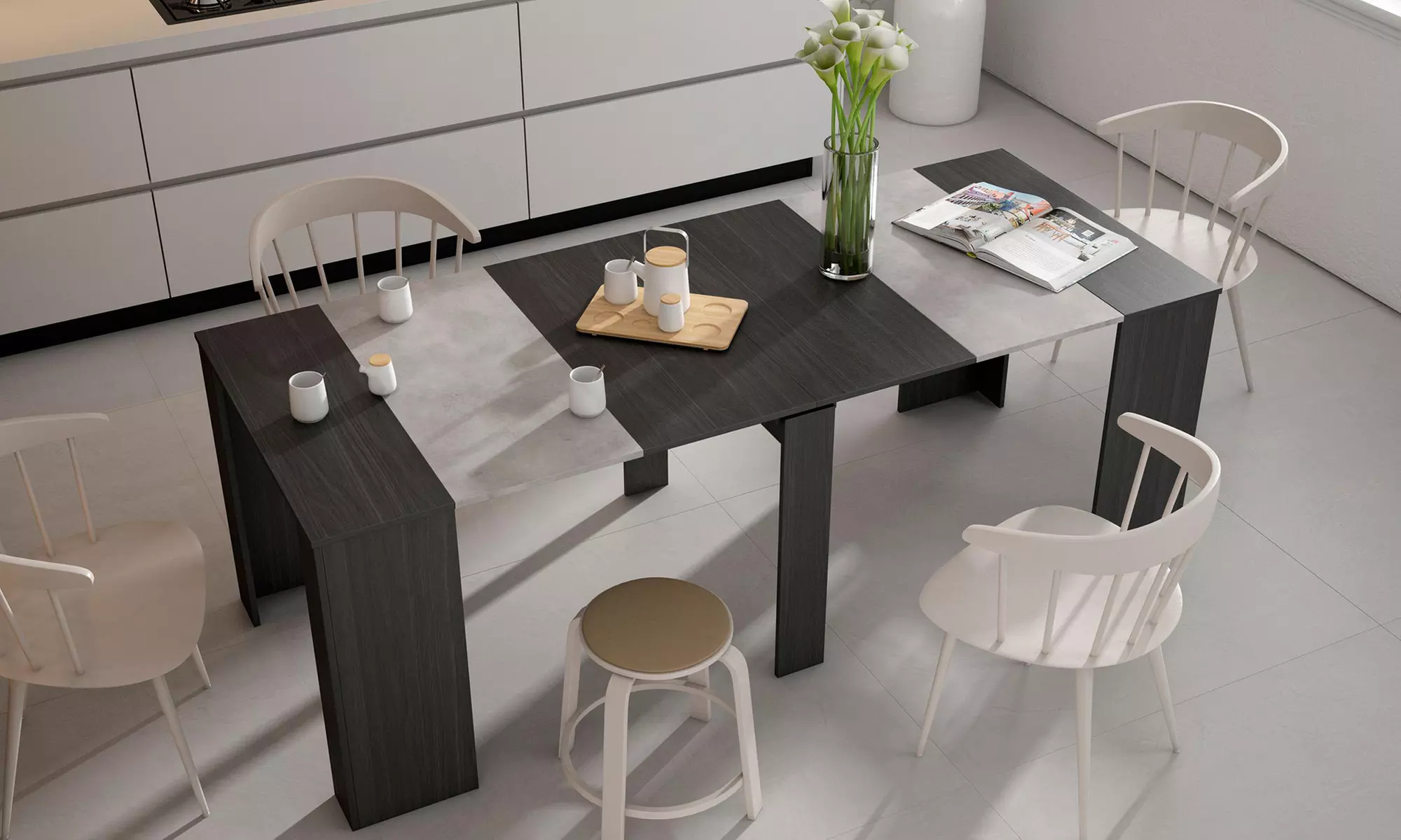 Tavolo consolle allungabile