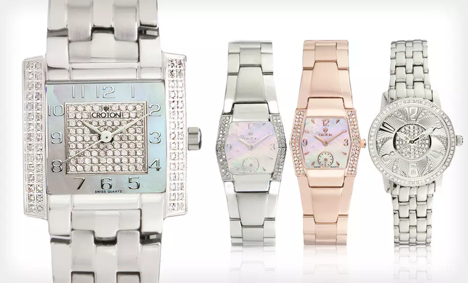 Women’s Diamond Croton Watch (Up to 84% Off). Four Options Available. Free Shipping.  - Primary Image
