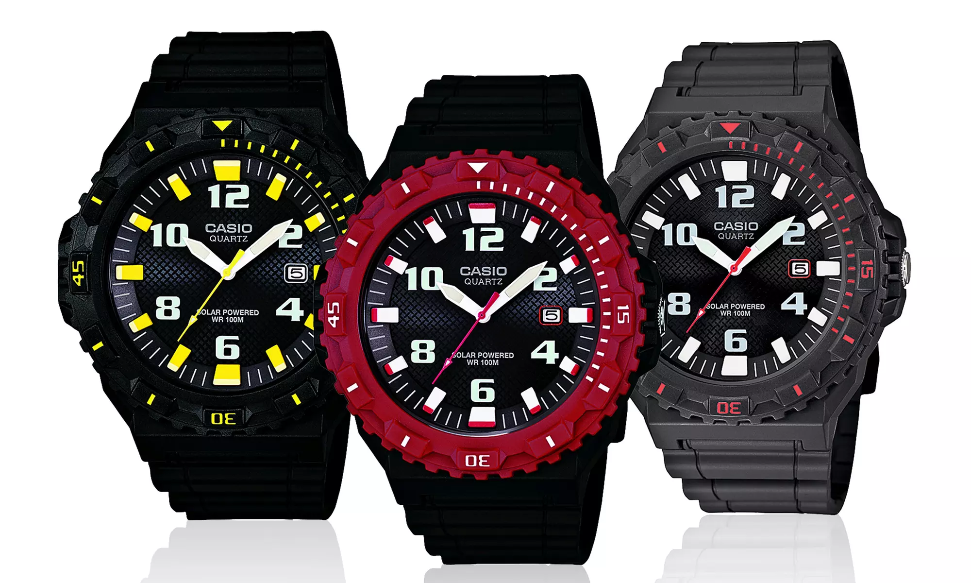 Casio Men’s Solar Powered Dive Style Watches - Primary Image