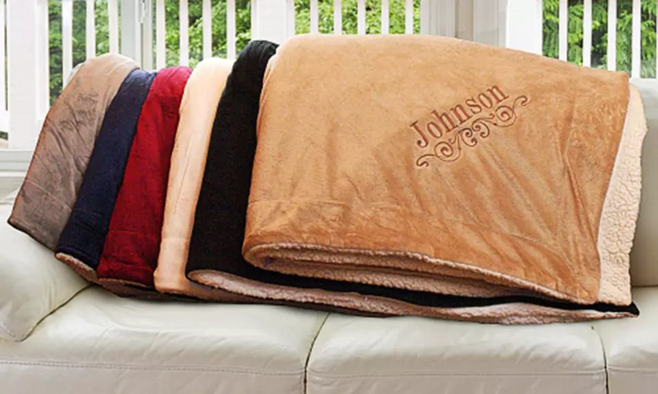 Custom Sherpa Blankets from GiftsForYouNow.com (Up to 50% Off) - Primary Image