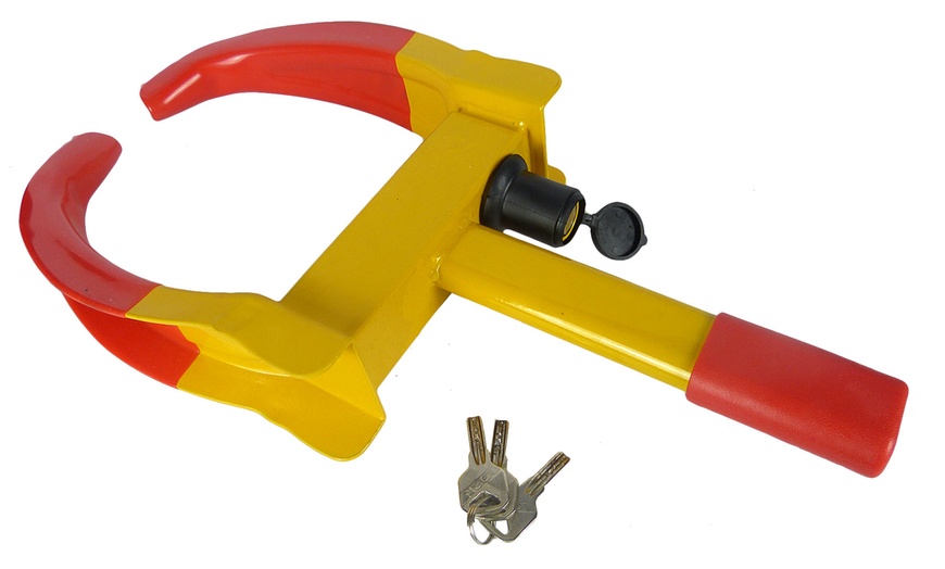 Image 4: Heavy-Duty Security Wheel Clamp