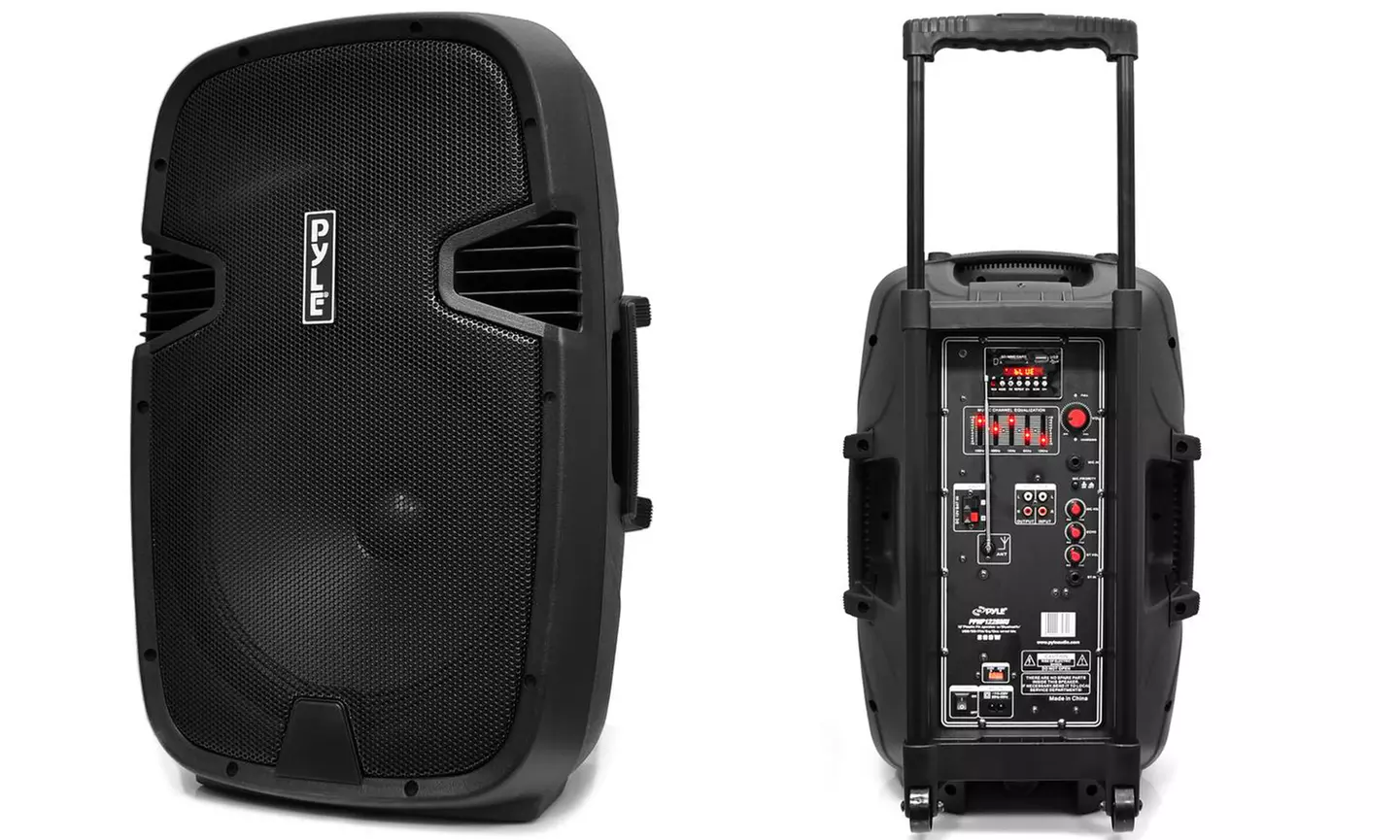 Pyle 12" 800-Watt Portable Bluetooth PA Loudspeaker Speaker System - Primary Image