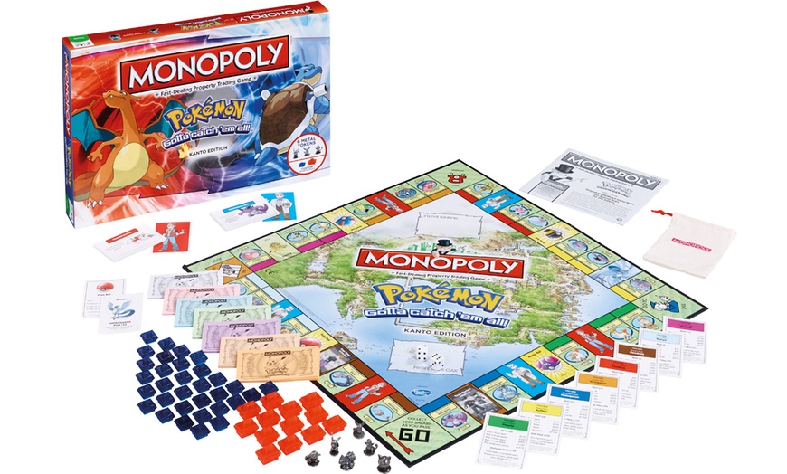 Image 1: Pokémon Monopoly Board Game