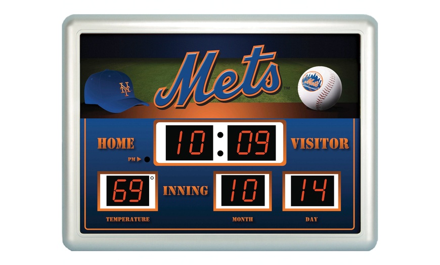 MLB Scoreboard Wall Clock | Groupon Goods