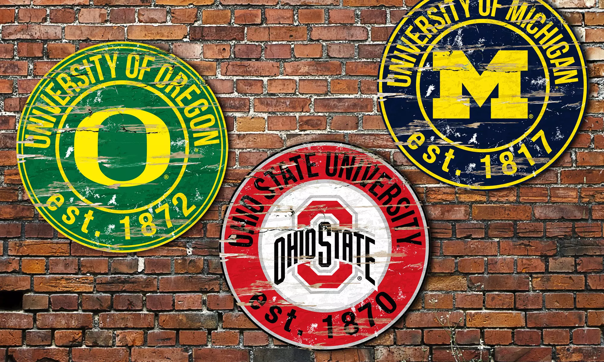 NCAA Vintage-Style Team Sign - Primary Image