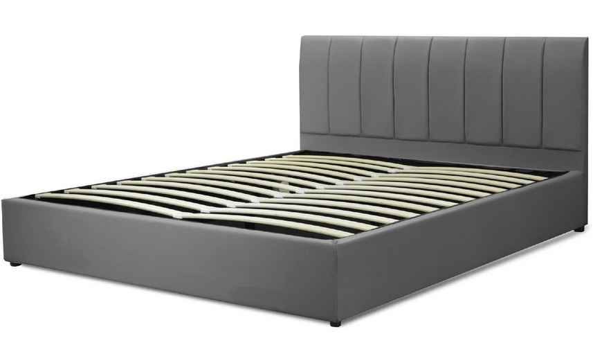 Image 2: Lit coffre Sampur "Barcelone" similicuir, matelas ''Cosmos'' en option