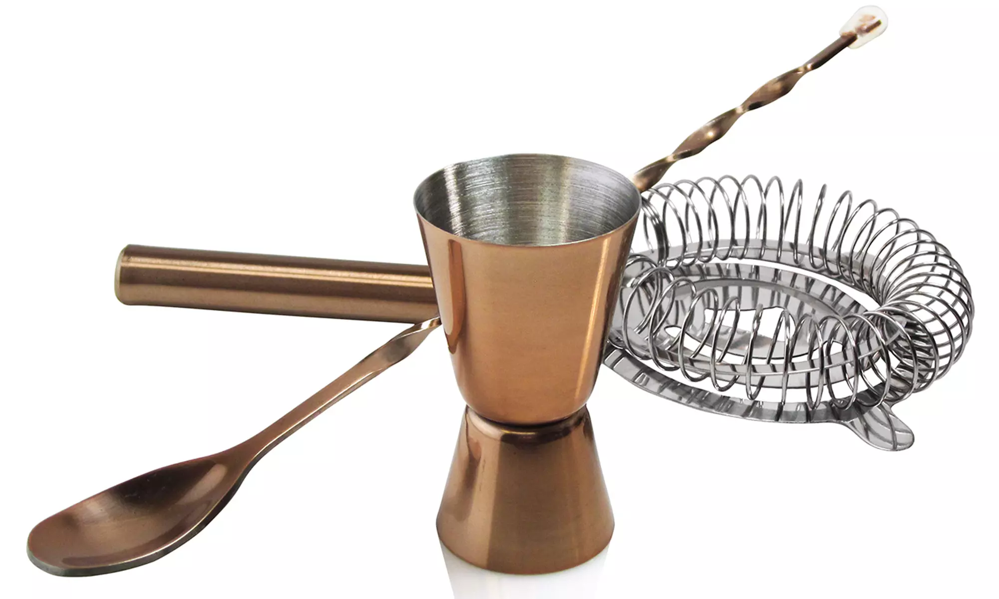 Stock Your Bar Copper Bar Utensil Set - Primary Image