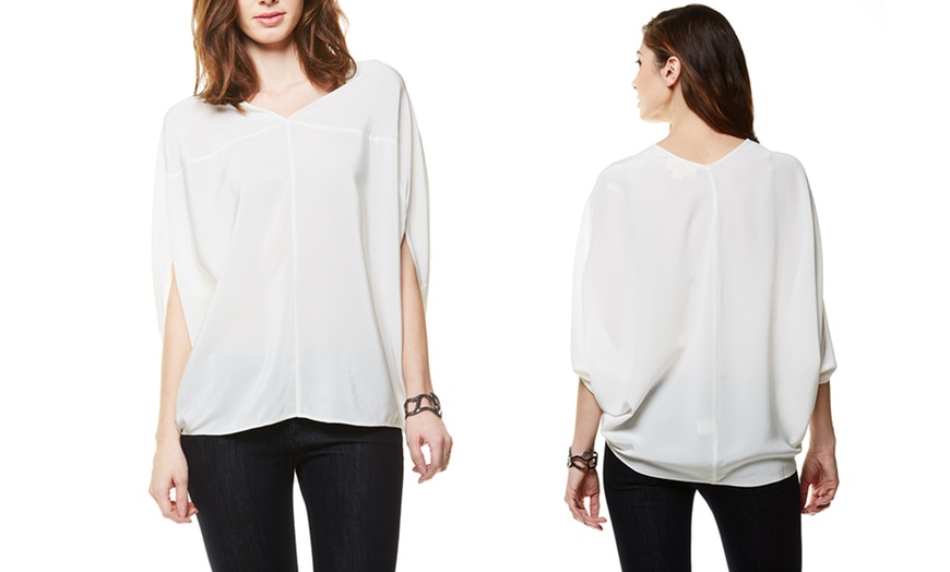 Nicole Miller Silk Blouse | Groupon Goods