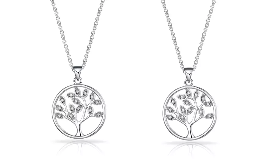 Image 3: Levensboom-ketting met kristallen