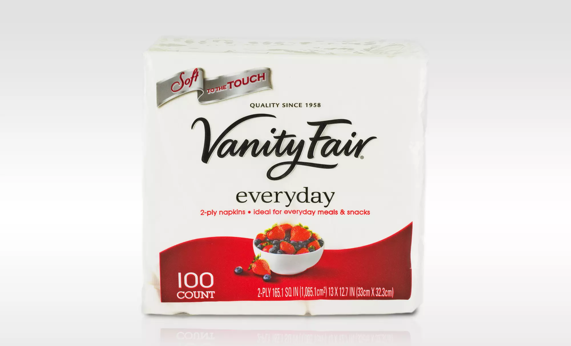 Vanity Fair Everyday Napkins; 24 Packs of 100 Napkins + 5% Back in Groupon Bucks - Primary Image