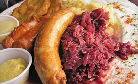 German Dinner and Drinks at Checkers Old Munchen (Up to 56% Off). Two Options Available. - Primary Image