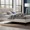 Image 7: Letto imbottito in tessuto con doghe in legno e vano contenitore