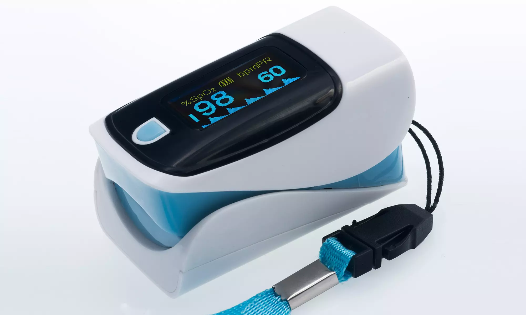 SmartPulse Advanced Finger Tip Pulse Oximeter with Neck and Wrist Cord - Primary Image