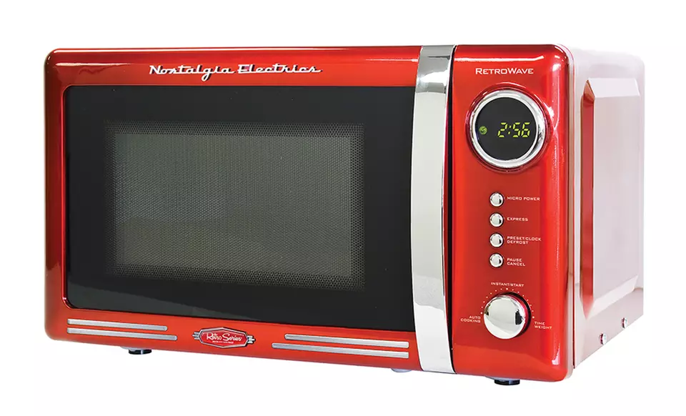 Nostalgia Electrics Retro Series 1.7 Cu. Ft. Mini Fridge, 0.7 Cu. Ft. Microwave Oven, or Both from $79.99–$179.99 - Second Medium