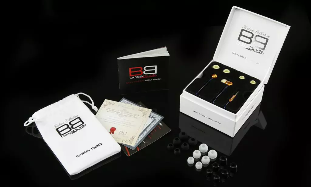In-Ear Headphones with Swarovski Crystals from BassBuds (80% Off). Two Options Available.  - Second Medium