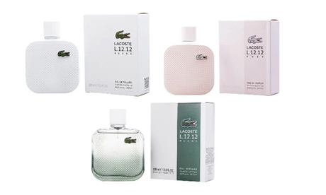 Lacoste L.12.12 Blanc Eau Intense Cologne for Men by Lacoste Eau de Toilette Spray 3.4 oz (100ml)