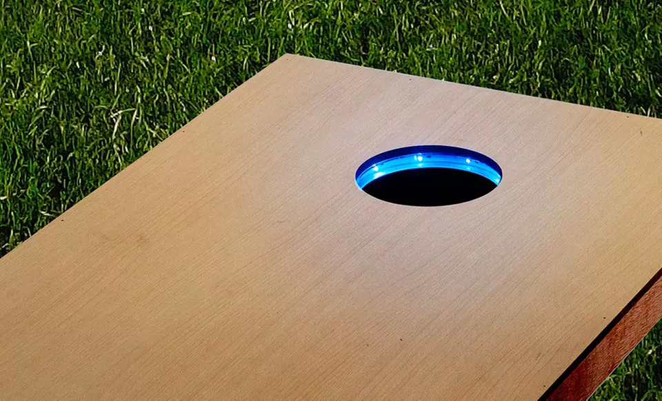 Set of Two Cornhole Board LED Light Rings - Primary Image