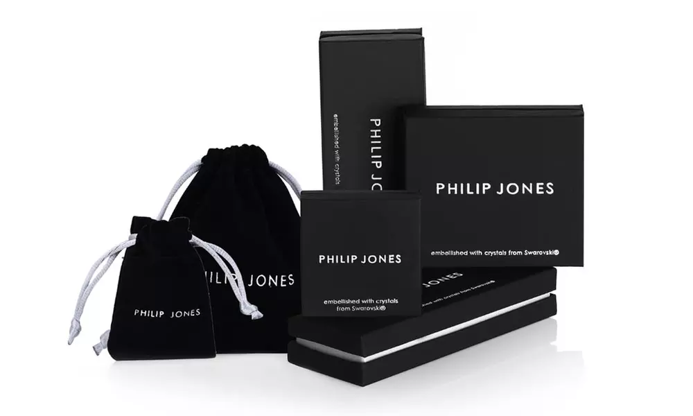 Philip Jones Ohrrige mit Perle und Swarovski®-Kristallen - Second Medium