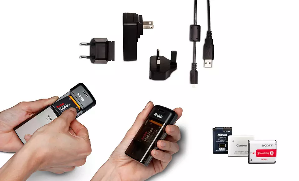 Kodak Universal Lithium-Ion Camera Battery Charger (UC-200). Free Returns. - Primary Image
